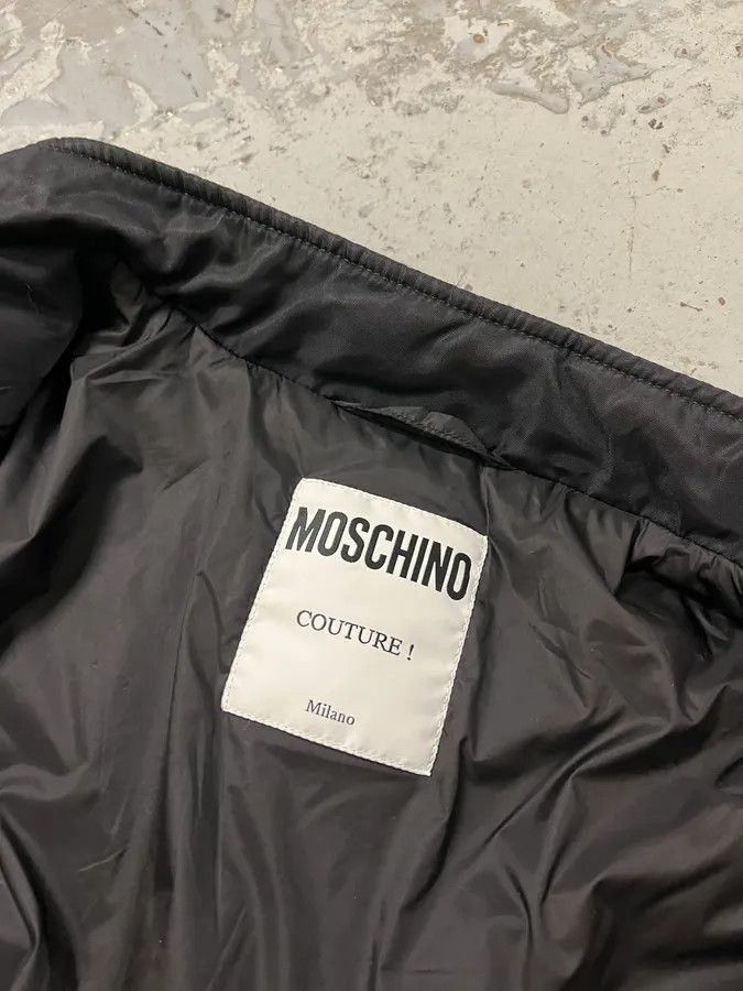 Moschino 2010s Moschino Black Nylon Ribbed Cuff Bomber Jacket Size US M / EU 48-50 / 2 - 9 Thumbnail