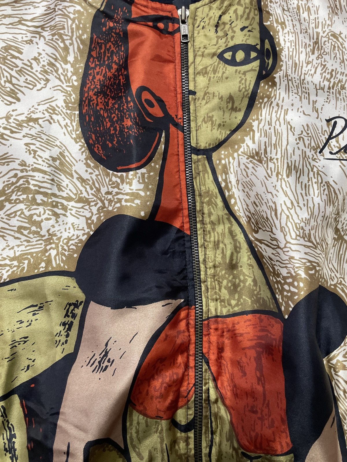 Vintage 💥Hearing offer💥Vintage Picasso Silk bomber satin jacket Size US L / EU 52-54 / 3 - 5 Thumbnail