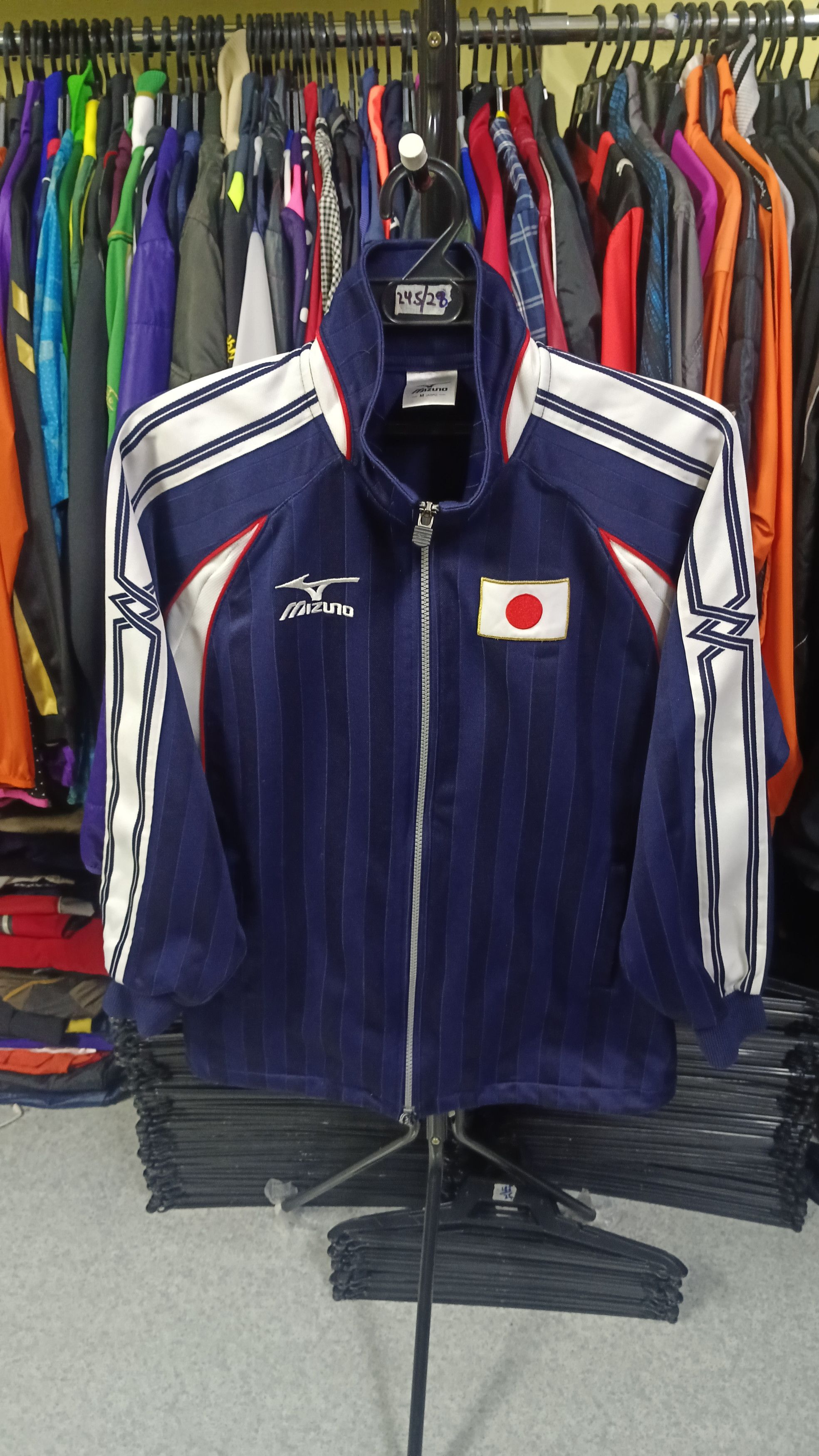 Mizuno SAMURAI JAPAN ジャケット Lサイズ ネイビー Mizuno Rare Vintage Mizuno Japan Sweater Jacket | Grailed
