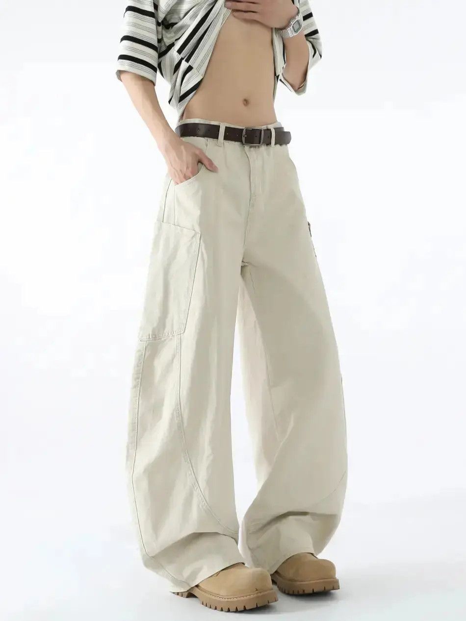 Japanese Brand Retro loose straight leg casual jeans Size US 32 / EU 48 - 1 Thumbnail