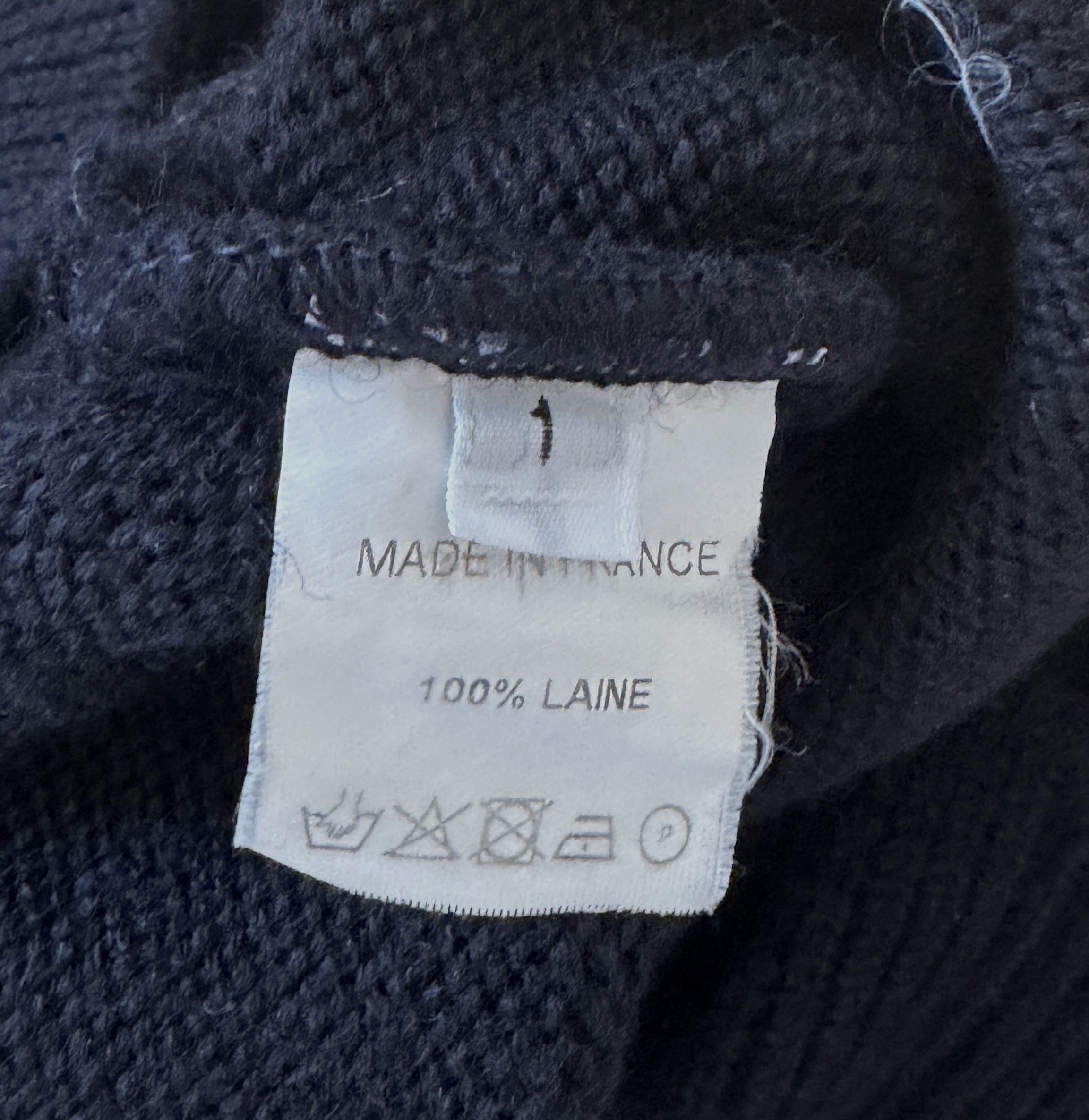 HUSBANDS Husbands Paris - Navy Wool Submariner Turtleneck S Size US S / EU 44-46 / 1 - 5 Thumbnail