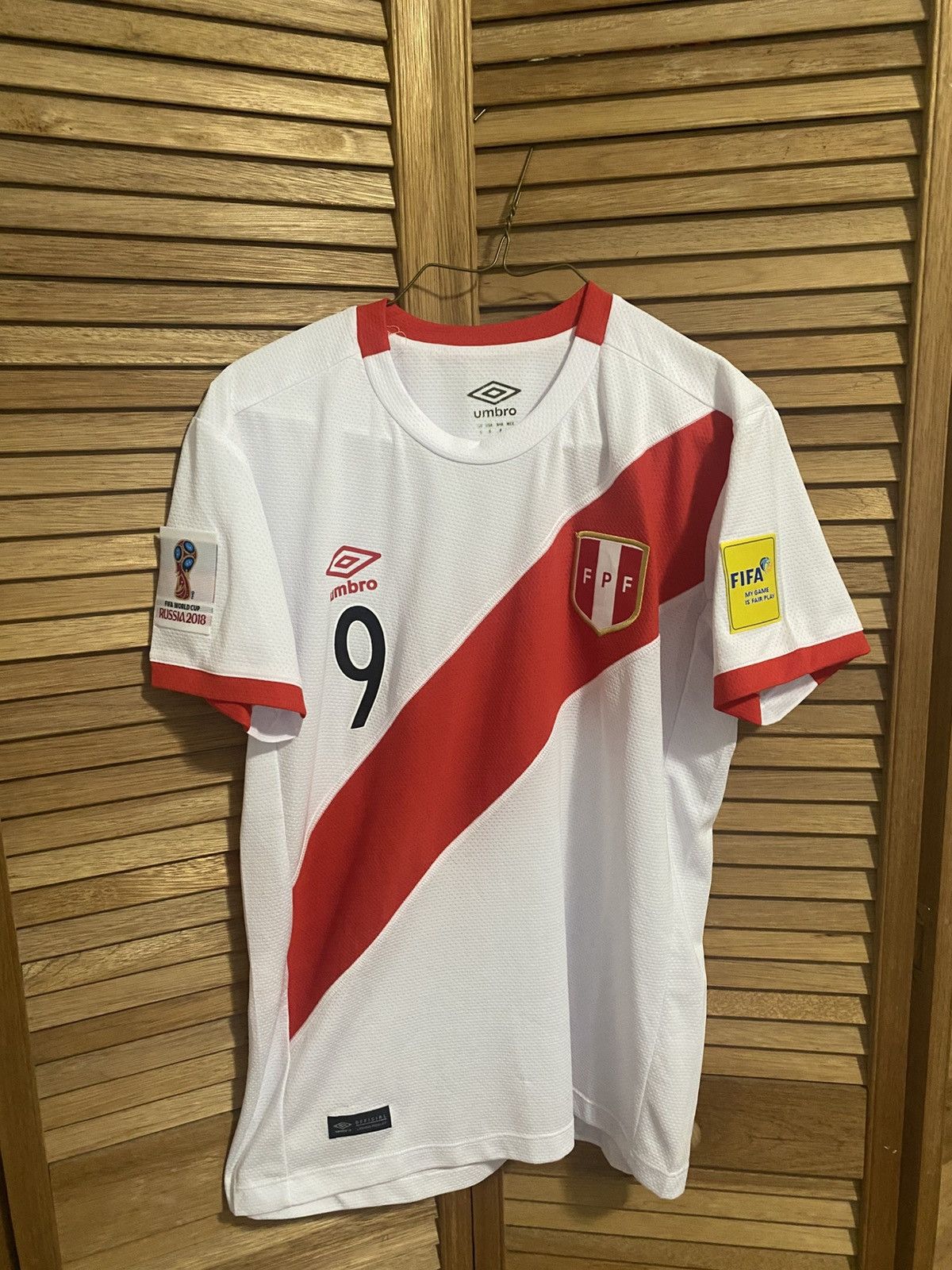 Umbro Peru jersey worldcup 2018 Size US S / EU 44-46 / 1 - 1 Thumbnail