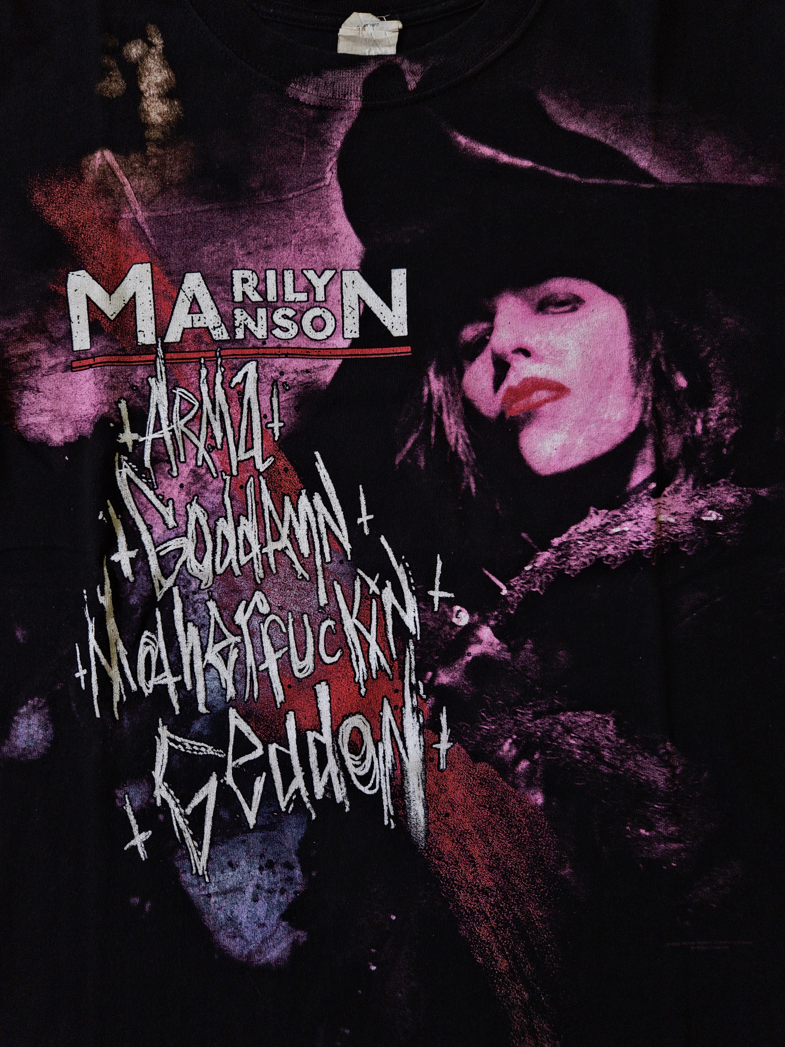 Marilyn Manson × Vintage Vintage Marilyn Manson T-Shirt Size M Size US M / EU 48-50 / 2 - 2 Thumbnail
