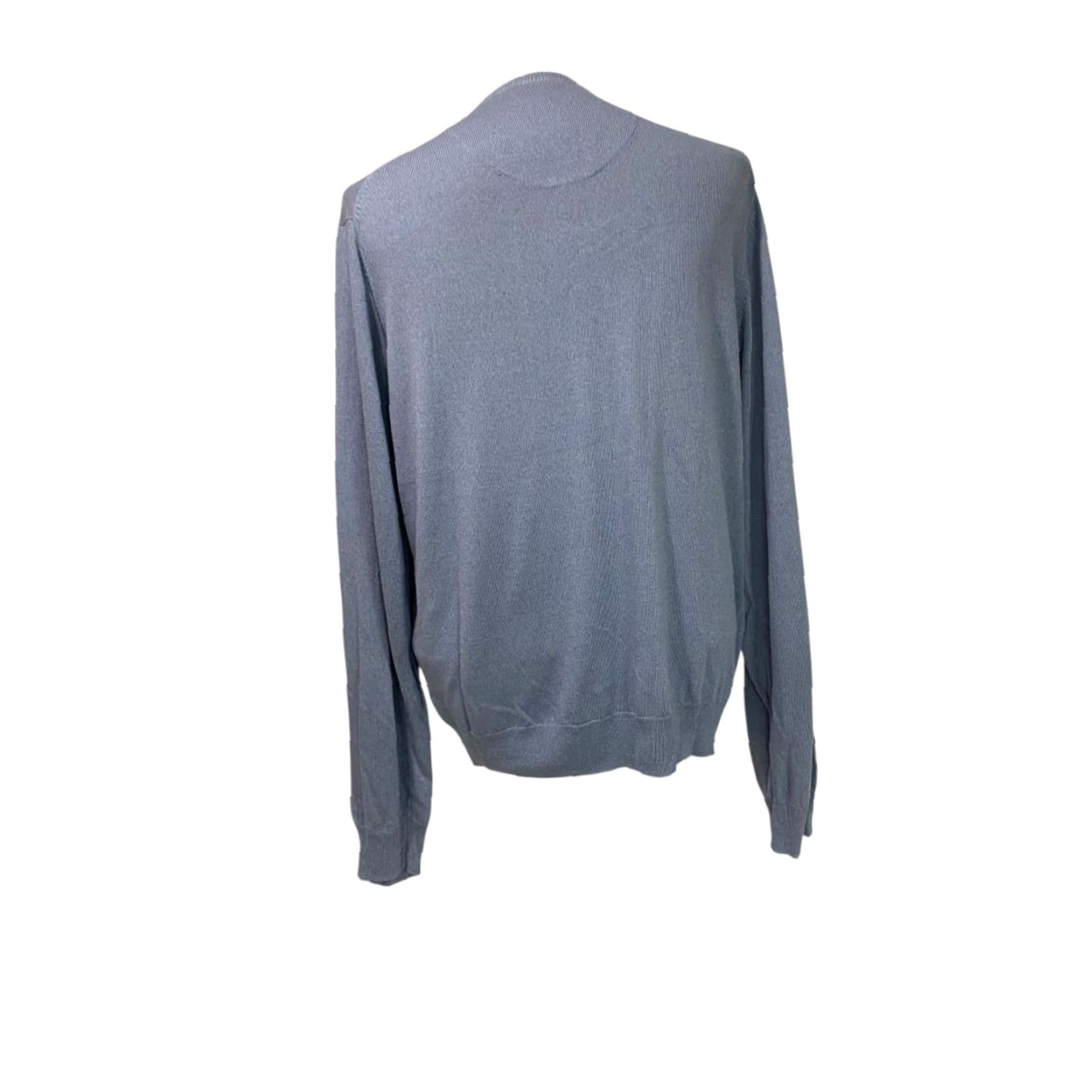 Vintage Jos A Bank Signature Collection Mens Silk Sweater Size Large Blue Pullover Size L / US 10 / IT 46 - 4 Thumbnail