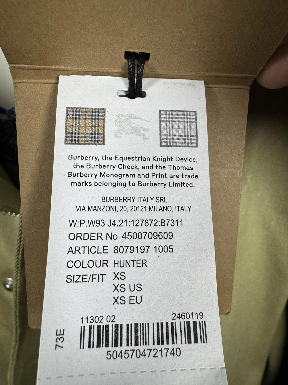 Burberry Burberry Faux Fur Cotton Parka Hunter Green Parka Womens XS Size XS / US 0-2 / IT 36-38 - 9 Thumbnail