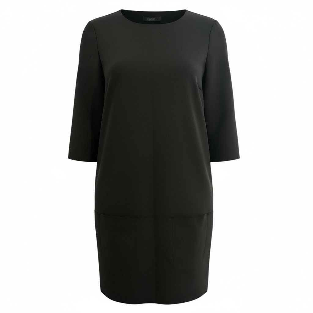 The Row auth Marina Scuba Mini Dress Black XS Double Front Pockets Size XS / US 0-2 / IT 36-38 - 3 Thumbnail