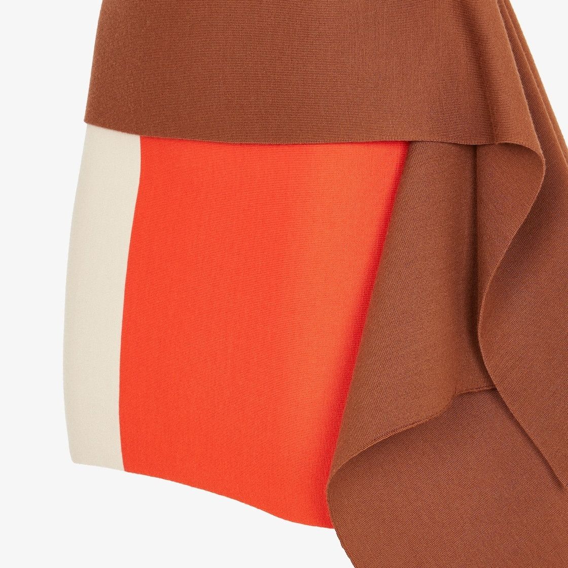 Fendi o1loc1c1225 Wool Mini Skirt in Multicolor Size 26" / US 2 / IT 38 - 2 Thumbnail