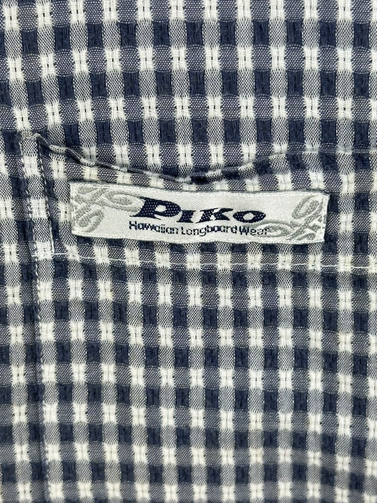 Japanese Brand Piko Hawaiian Longboard Wear Textured Flannel Shirt Size US L / EU 52-54 / 3 - 9 Thumbnail