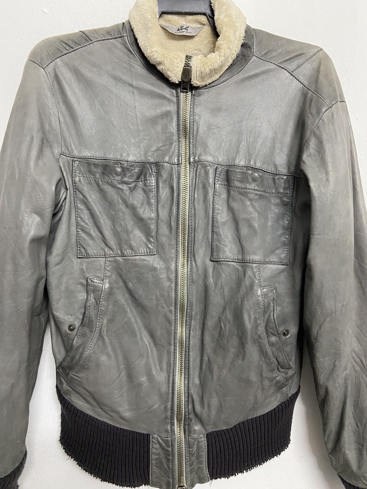 Giorgio Brato Giorgio Brato Leather Bomber Jacket Size 46 Size US S / EU 44-46 / 1 - 9 Thumbnail