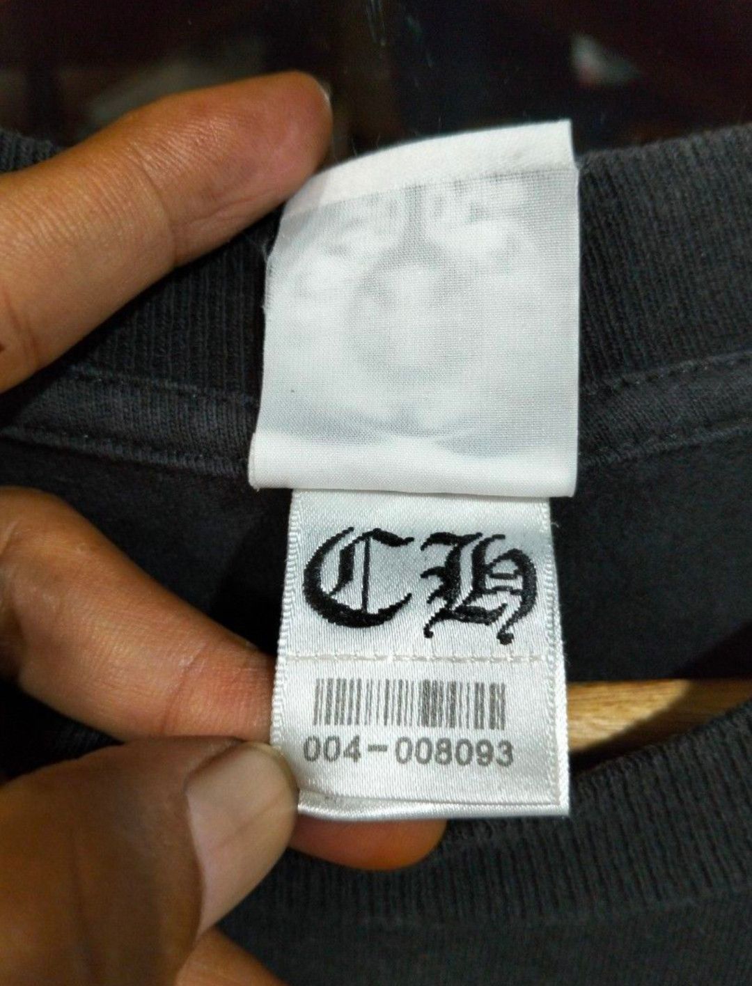 Chrome Hearts RARE Chrome Hearts Scroll T Bar Stars Logo Black Pocket Tee Size US S / EU 44-46 / 1 - 6 Thumbnail
