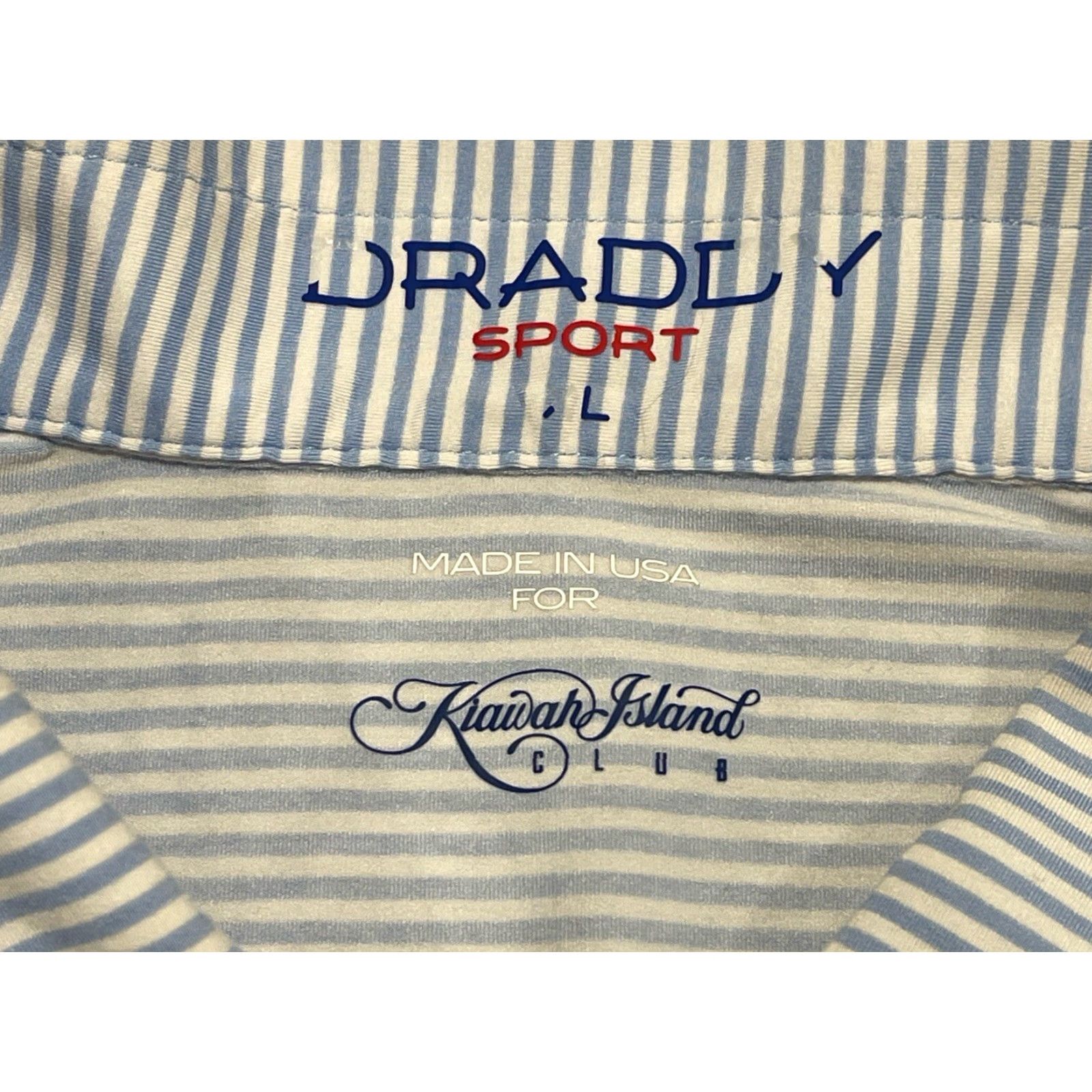 Vintage B. Draddy Sport Golf Polo 2XL White Blue Striped Polo Shirt Men’s 2XL Blue and White Polo Sport Golf Embroidered Logo Size US XXL / EU 58 / 5 - 4 Thumbnail