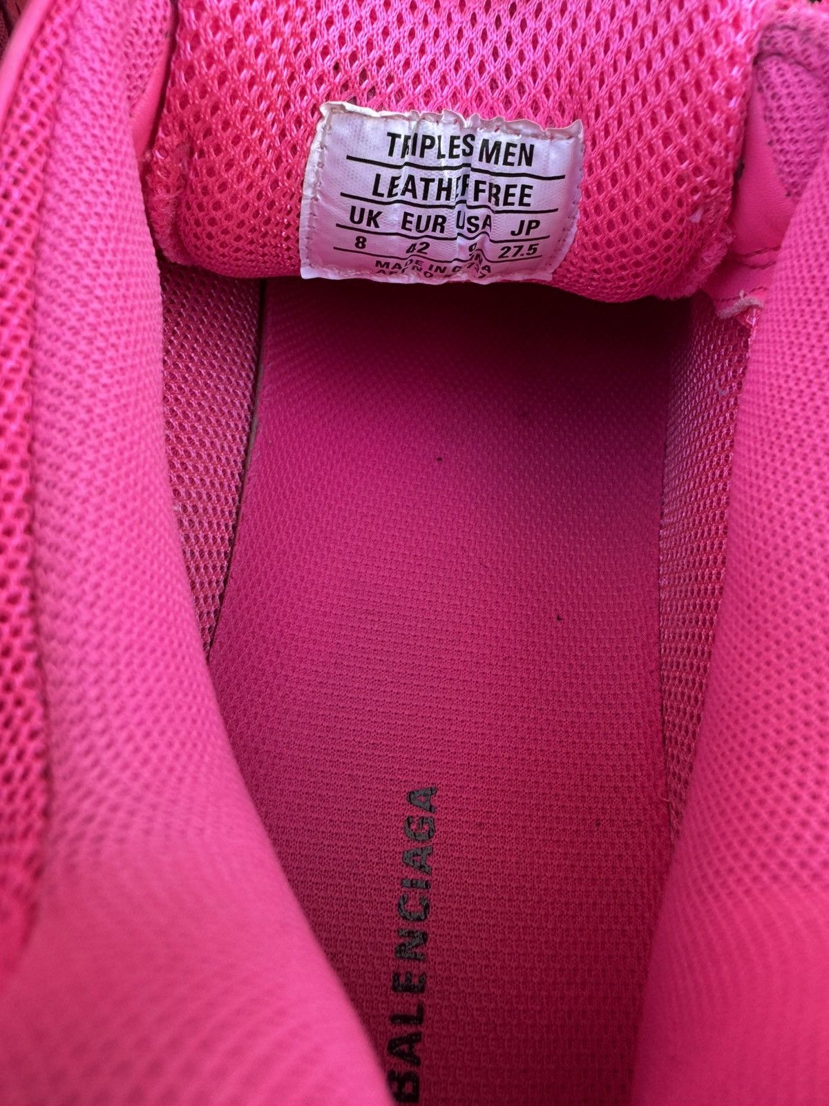 Balenciaga Balenciaga Triple S Hot Pink Clear Sole Size 42 EU / 9 US Size US 9 / EU 42 - 6 Thumbnail