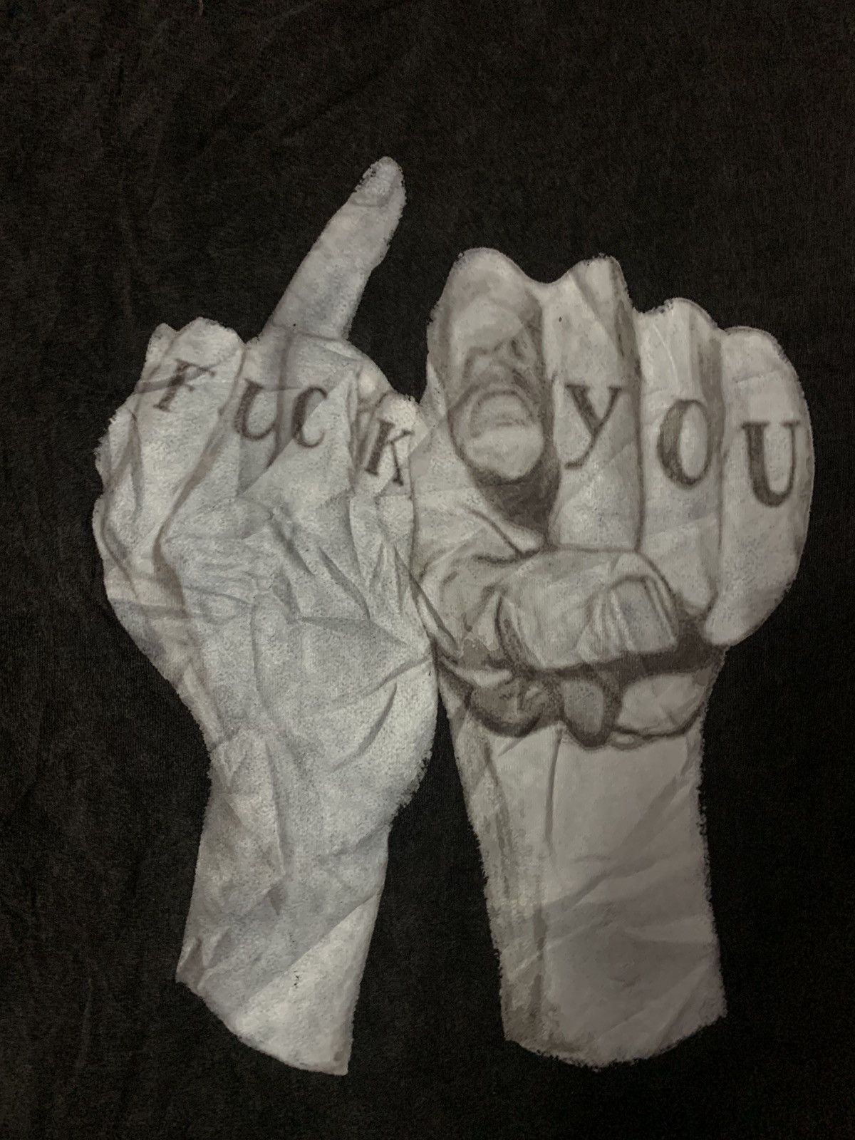 Fuck Art, Make Tees × Japanese Brand × Seditionaries Fuck You Middle Finger Tee Size US XL / EU 56 / 4 - 3 Thumbnail