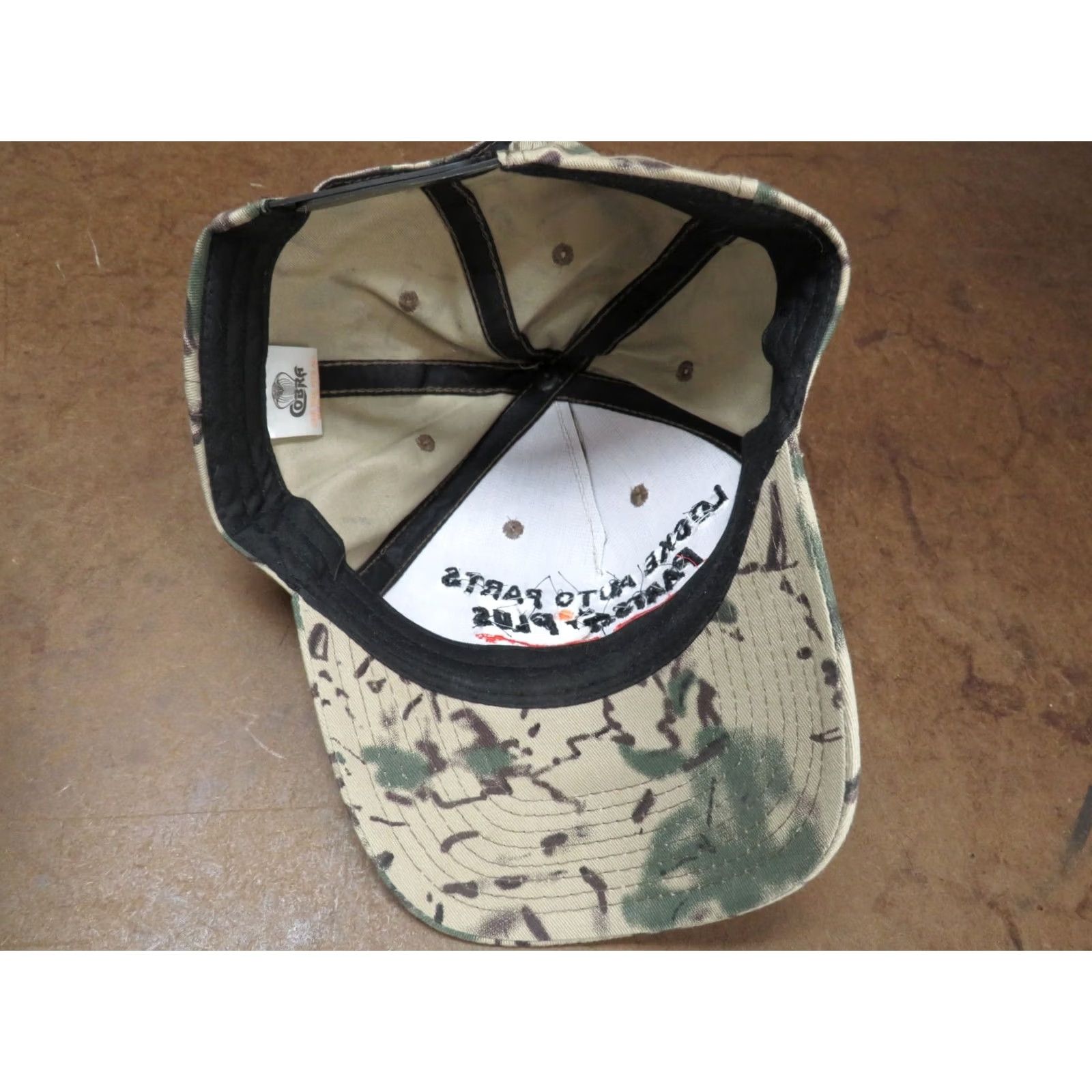 Vintage Locke Auto Parts Plus Store Camo Deer Hunting VTG Adjustable Hat Size ONE SIZE - 5 Thumbnail