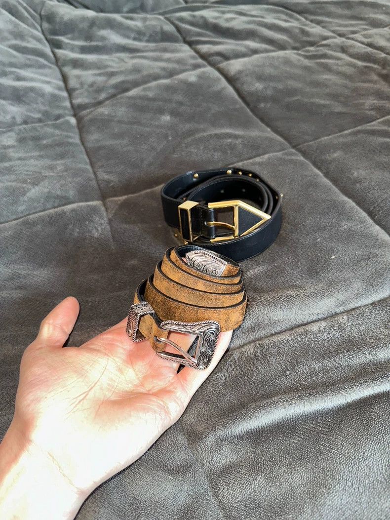Yves Saint Laurent Saint Laurent 14aw carved series belt 2502-Nextarrow Size ONE SIZE - 4 Thumbnail
