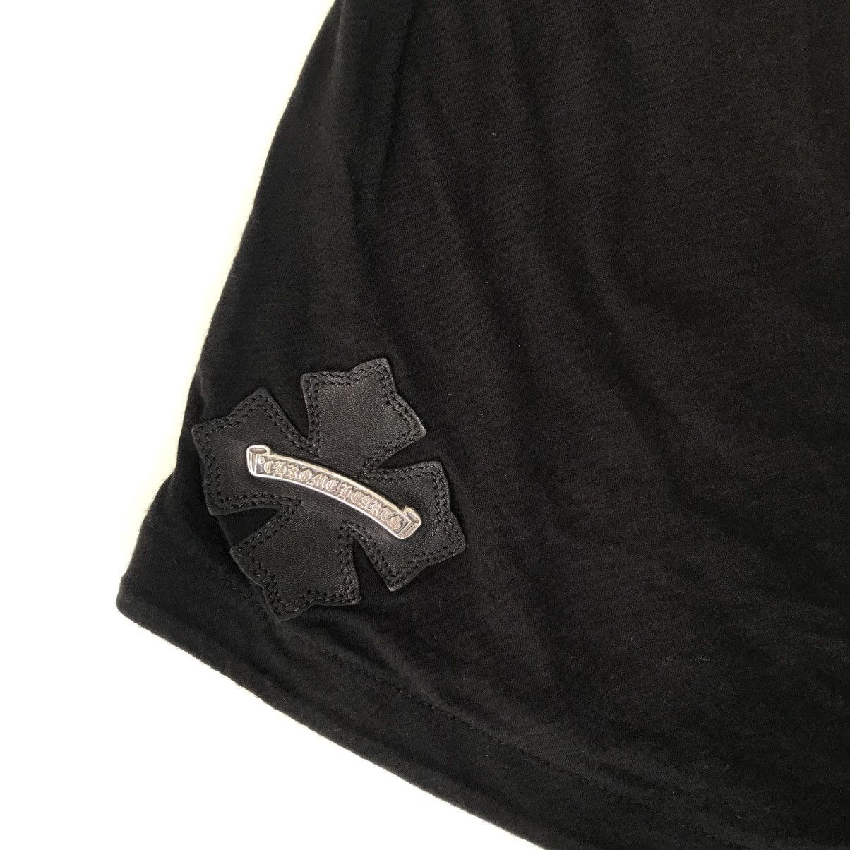 Chrome Hearts Chrome Hearts Shirt Top Leather Cross / Silver Scroll Logo Size S / US 4 / IT 40 - 5 Thumbnail