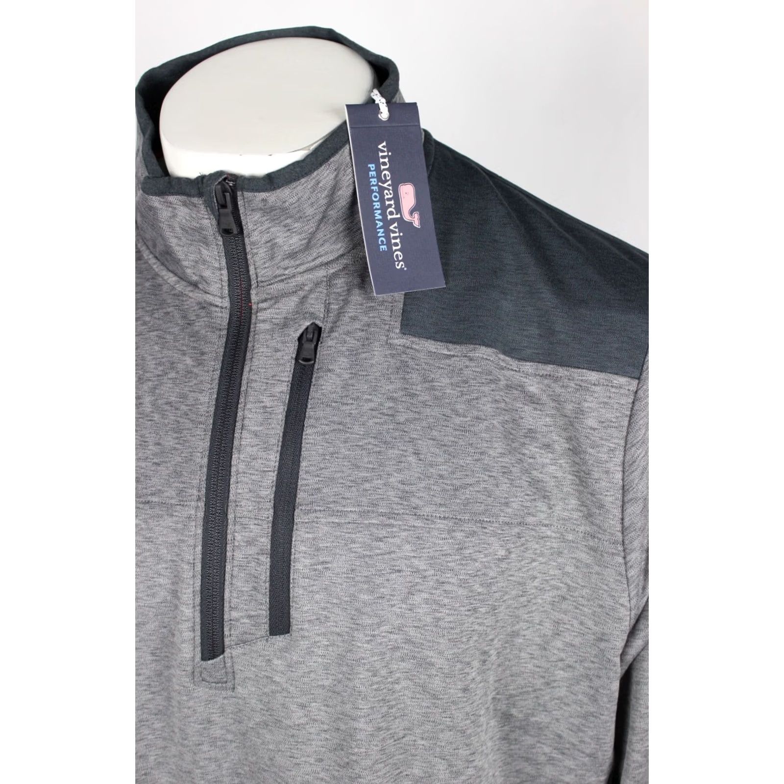 Vineyard Vines VINTAGE Vineyard Vines Men's On The Go Shep Shirt Zip Pullover XXL Nocturne Gray Size US XXL / EU 58 / 5 - 4 Thumbnail