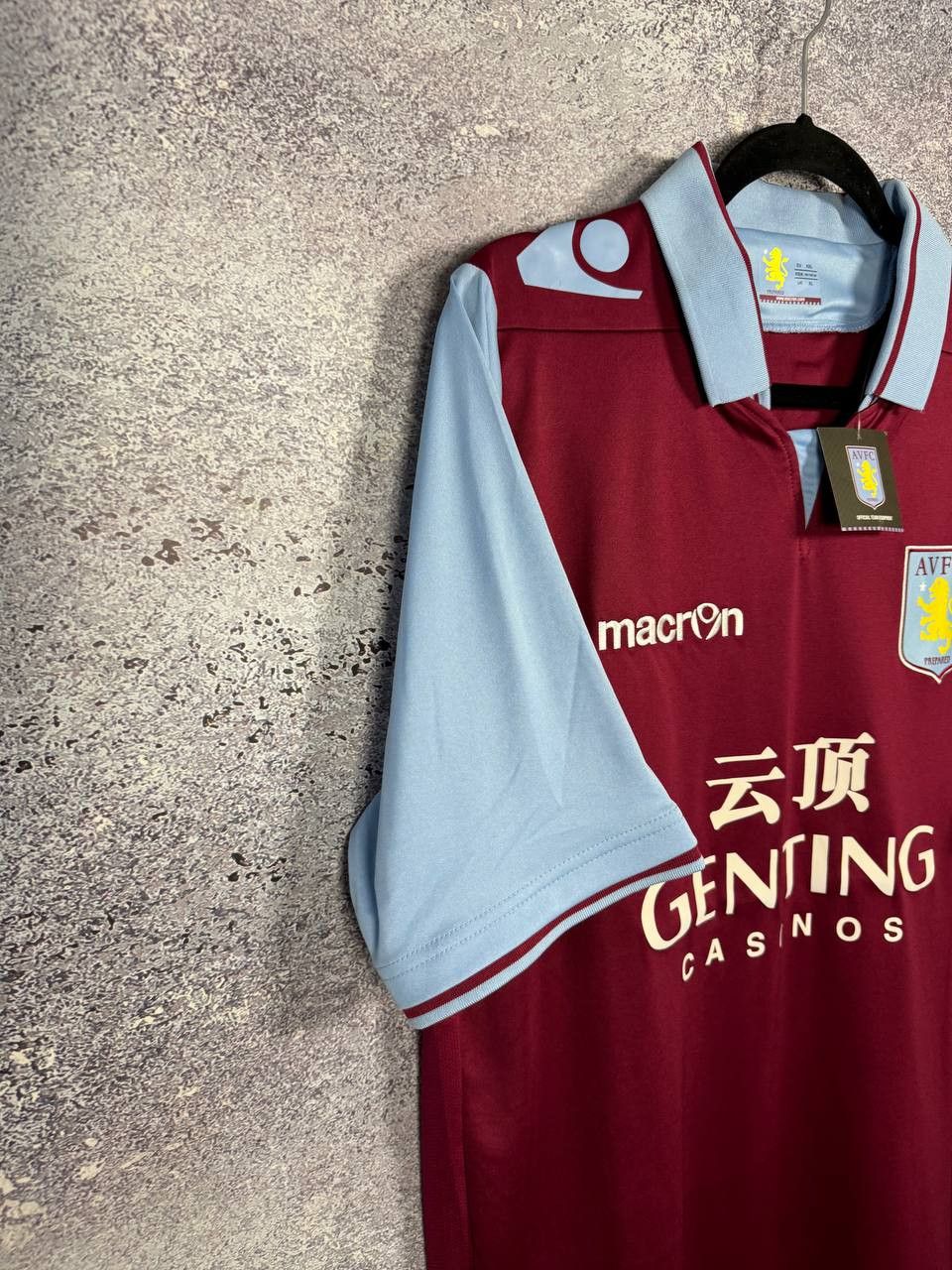 Macron × Vintage NWT Aston Villa 2012/13 Macron Soccer Jersey Size US XL / EU 56 / 4 - 4 Thumbnail