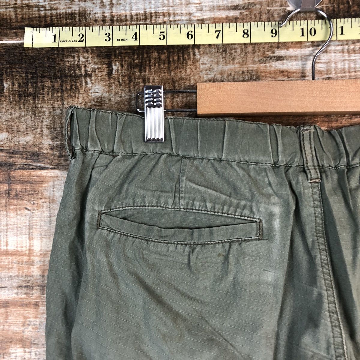 Uniqlo Uniqlo Green Cargo ripped Multipocket utility Pants #A2393 Size US 33 - 19 Thumbnail