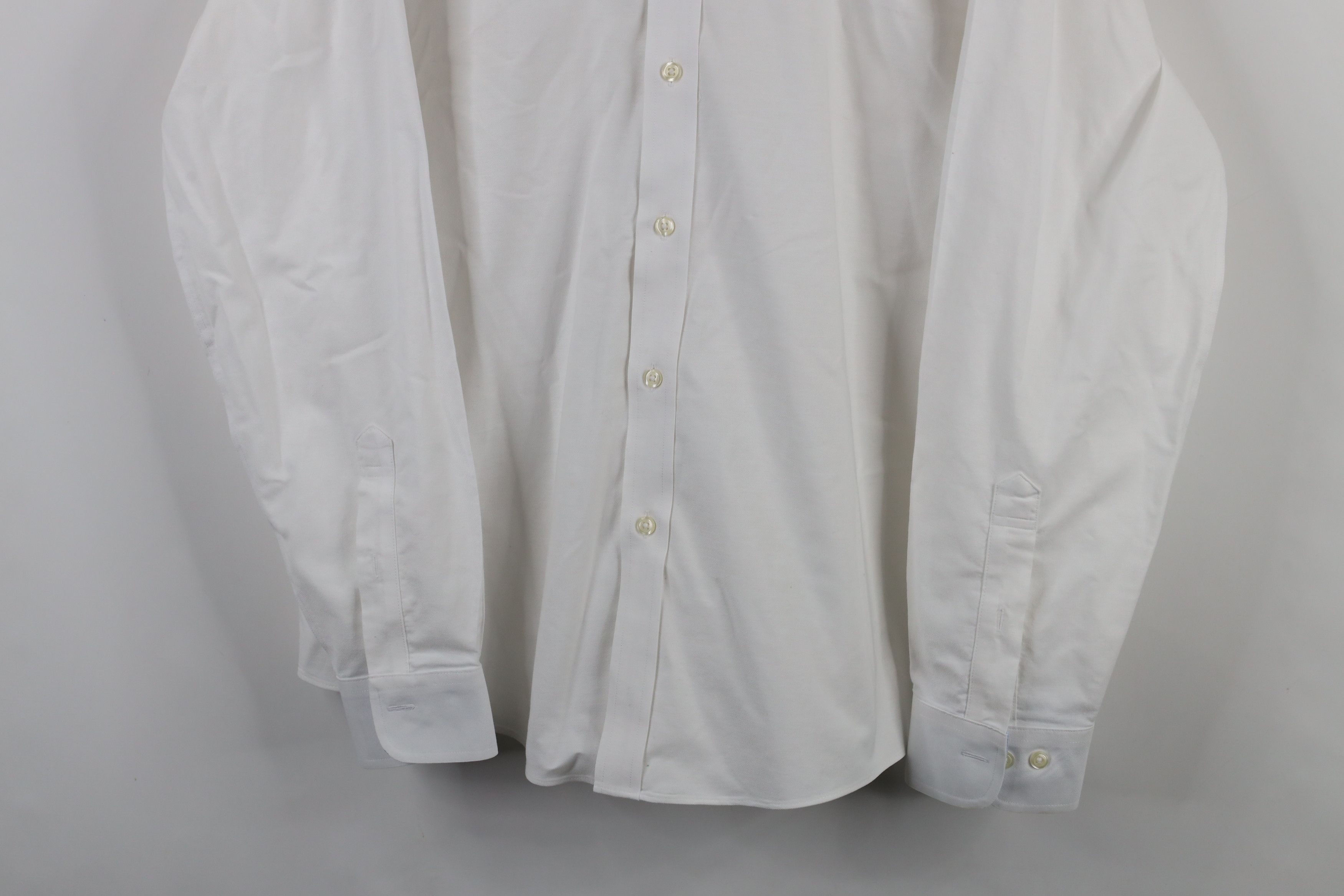 Brooks Brothers × Vintage Vintage Brooks Brothers Iron Stretch Button Down Shirt White Size US L / EU 52-54 / 3 - 3 Thumbnail