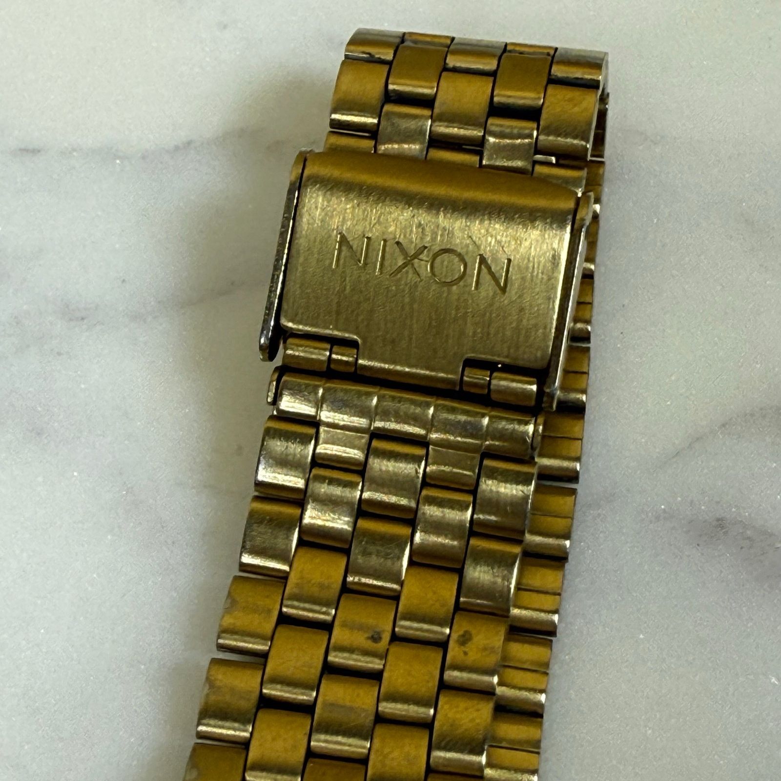 Nixon Nixon The Time Teller Gold 100M Mens Stainless Steel Watch Size ONE SIZE - 3 Thumbnail
