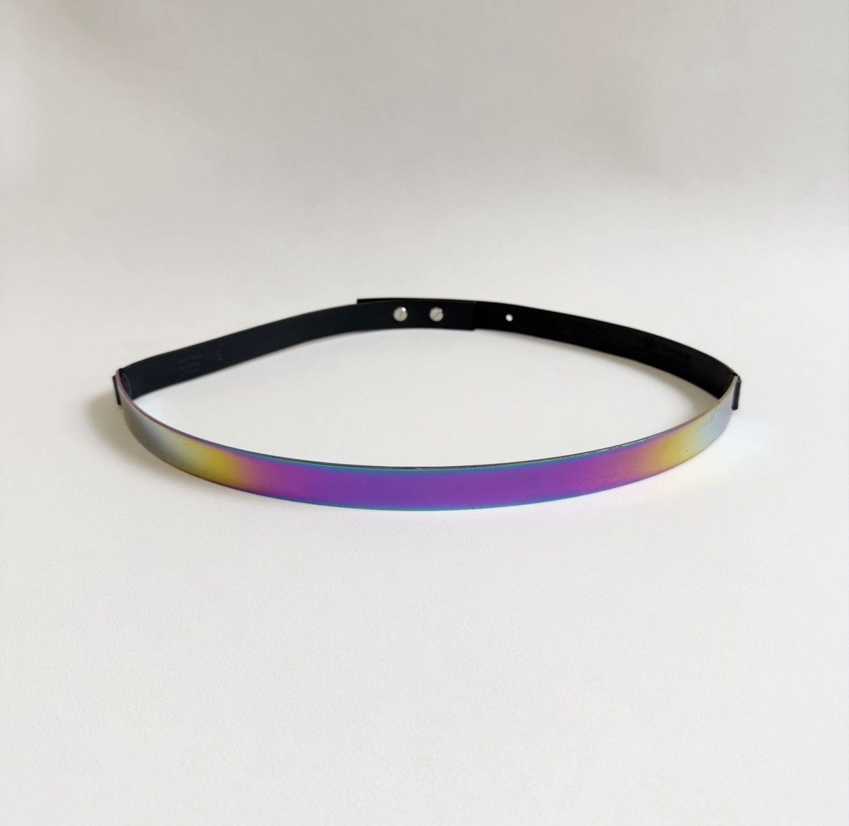 Maison Margiela 08 ‘Incognito’ Iridescent Metal/Leather Belt Size ONE SIZE - 1 Thumbnail