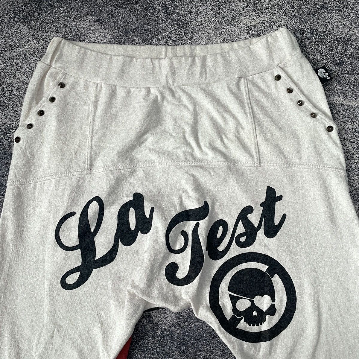 If Six Was Nine 🔥La Fest japanese punk y2k studded skull sweatpants Size US 30 / EU 46 - 3 Thumbnail
