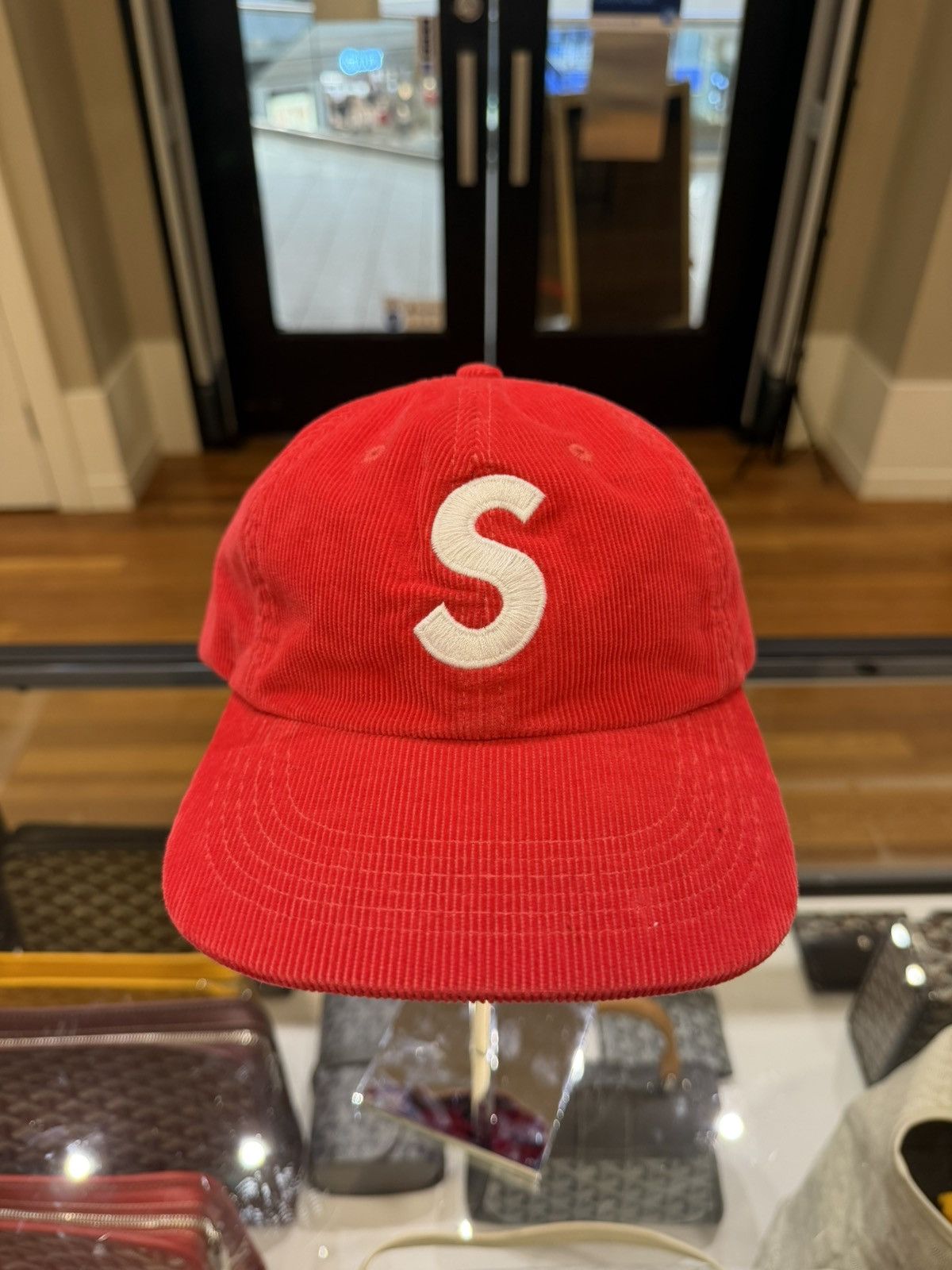 Supreme Supreme Corduroy Six Panel Hat - Red Size ONE SIZE - 1 Thumbnail