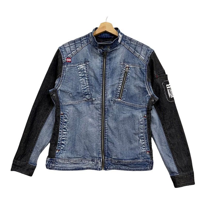 Japan Blue × Vintage Japanese Brand Blue B Zipper Denim Jacket Size US M / EU 48-50 / 2 - 1 Thumbnail