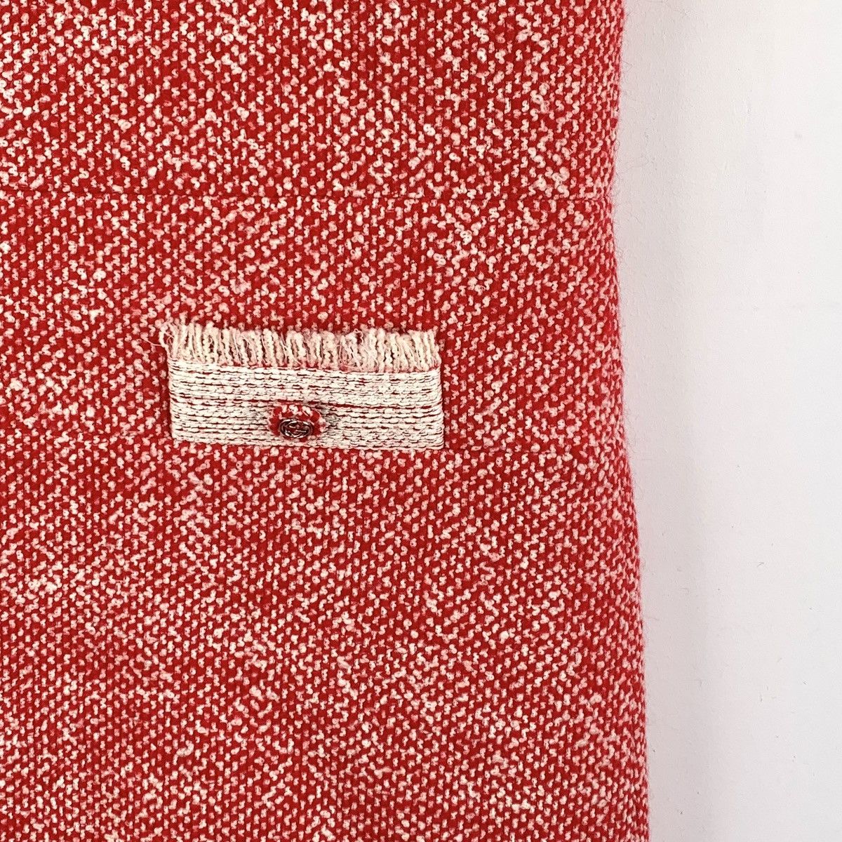 Gucci Gucci Red Wool Crew Neck Short Sleeve Tassel Dress K26WX Size M / US 6-8 / IT 42-44 - 4 Thumbnail