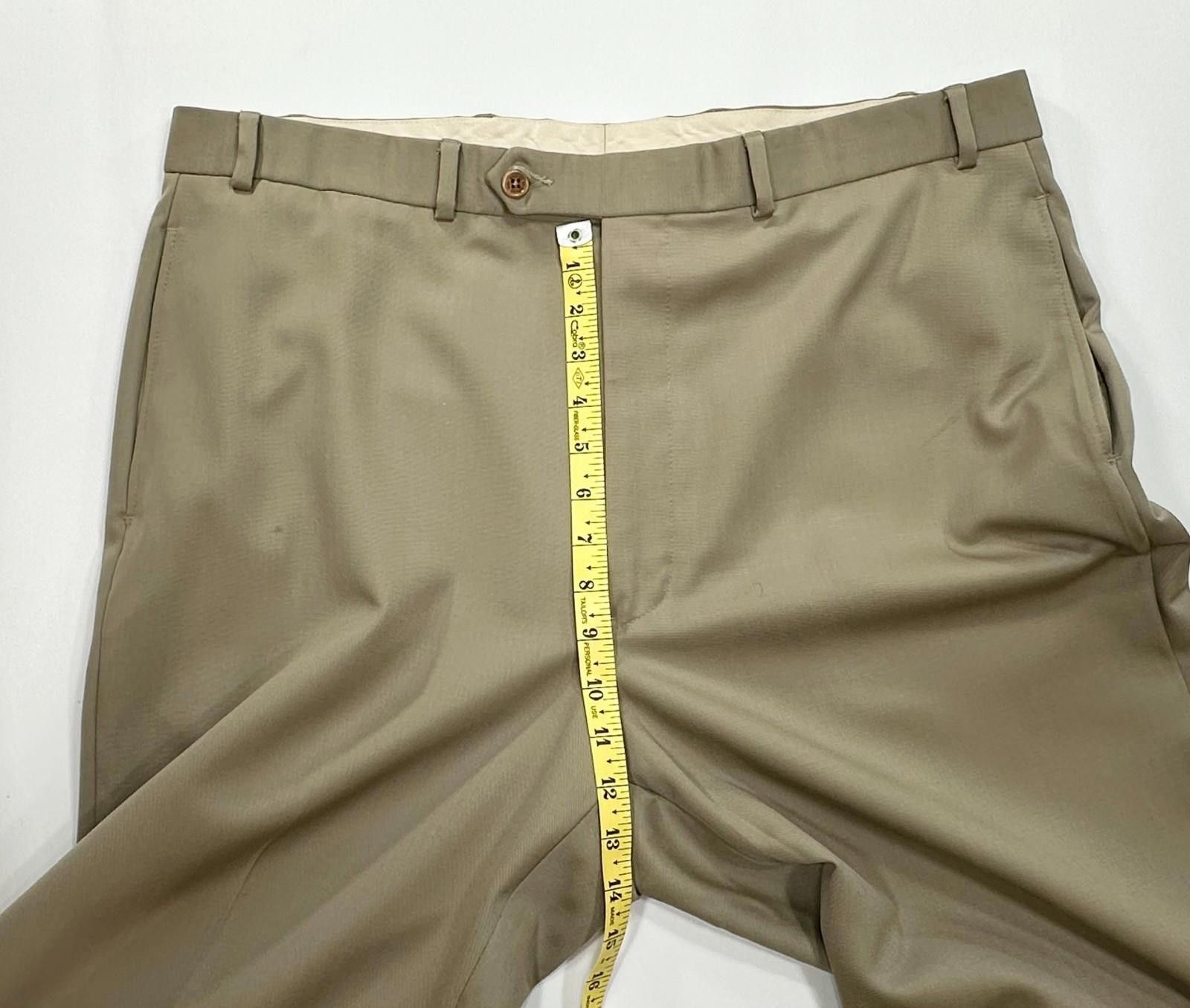 Brooks Brothers Brooks Brothers 346 Wool Straight Flat Chino Brown Men 38/34 Size US 38 / EU 54 - 4 Thumbnail