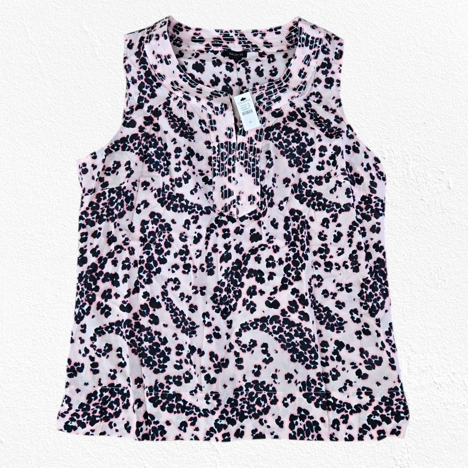 Other Pink Animal Print Sleeveless Blouse Size Medium Size M / US 6-8 / IT 42-44 - 2 Thumbnail