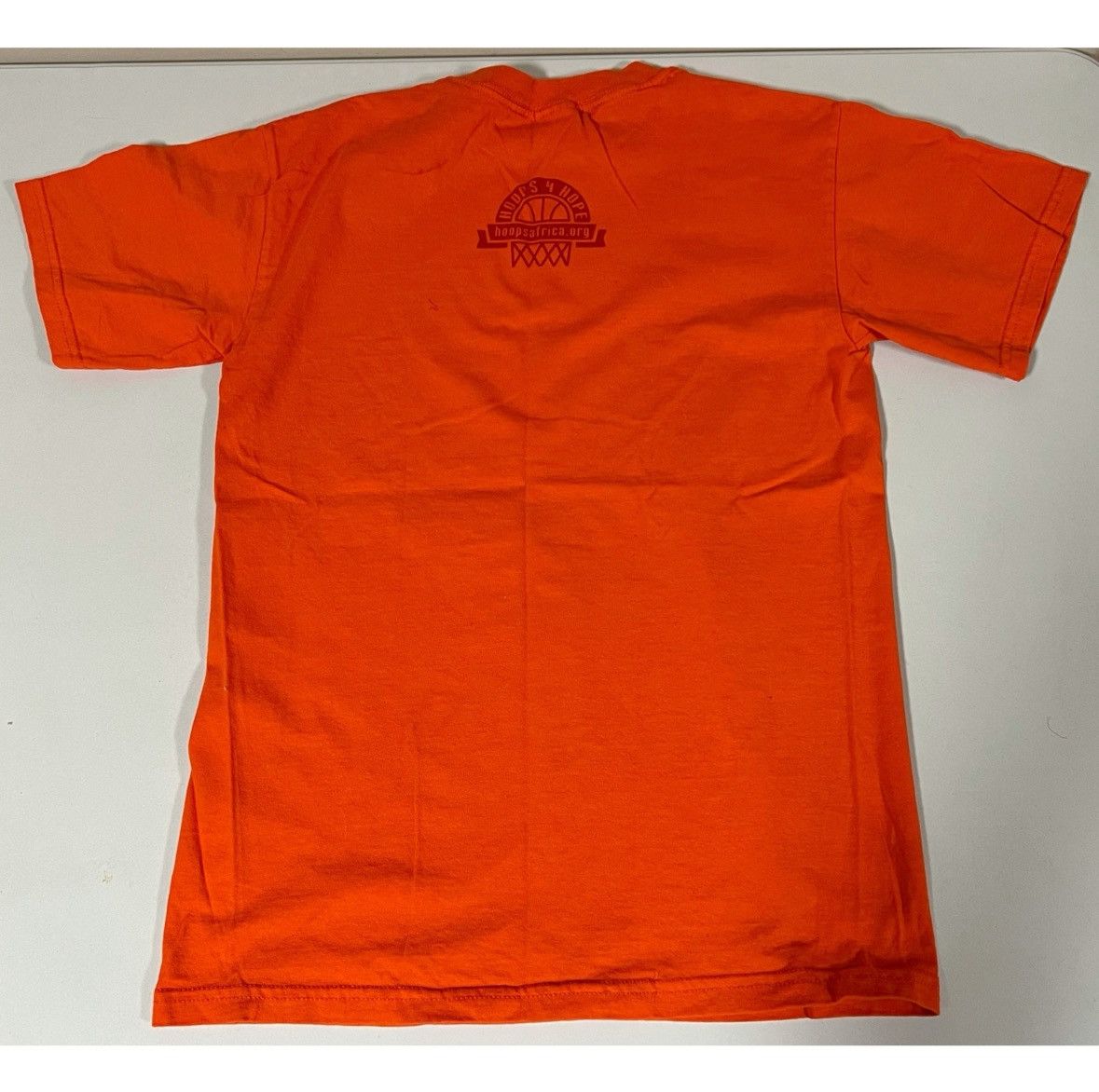 Gildan Orange ‘Hoops for Hope’ Graphic T-Shirt Top Tee Size S 🏀✨ Size US S / EU 44-46 / 1 - 4 Thumbnail