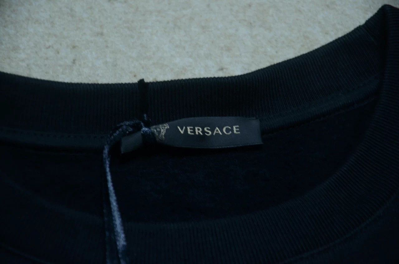 Versace VERSACE Black Logo Unisex Hoodie S/M Size US S / EU 44-46 / 1 - 5 Thumbnail