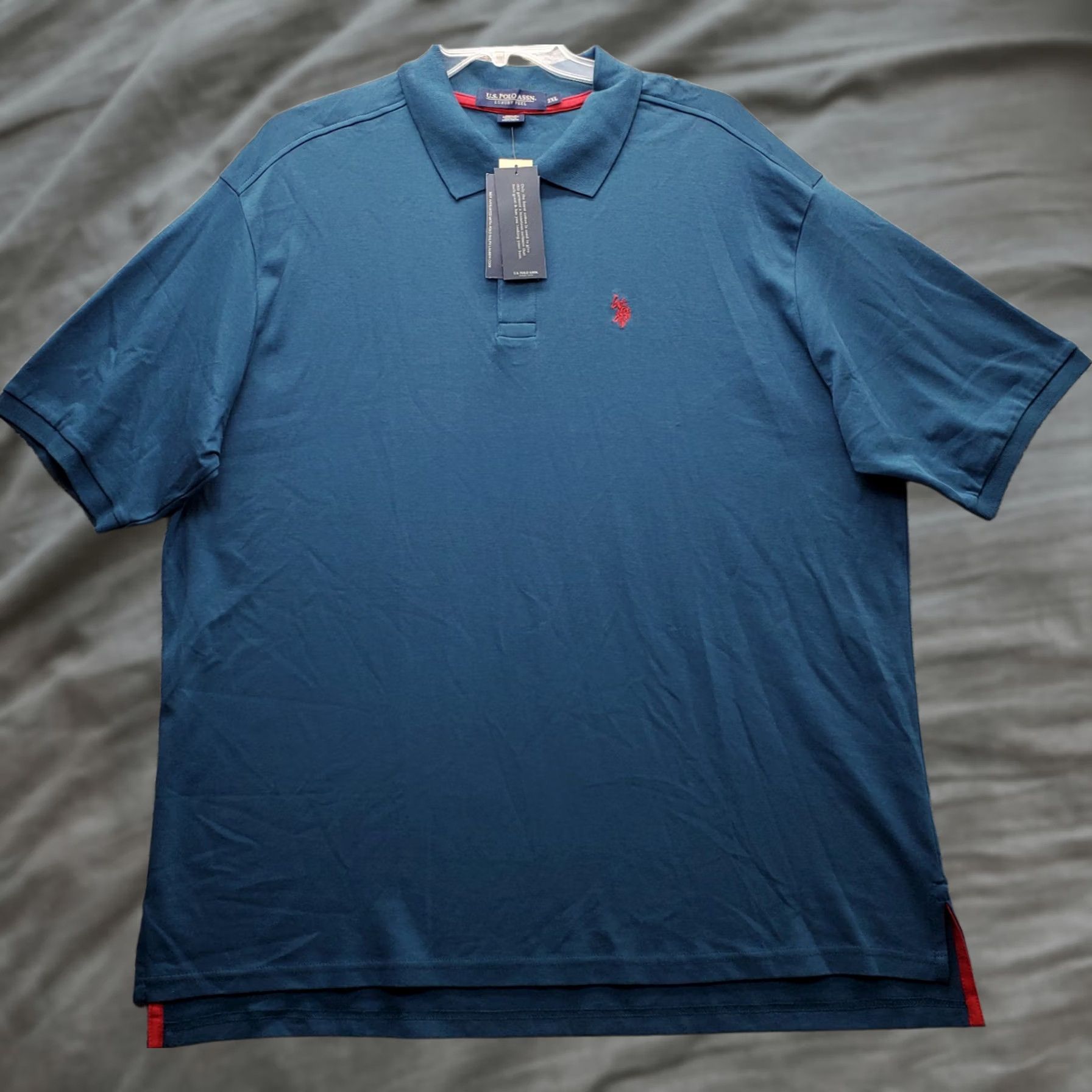 Vintage US Polo Assn. Polo Shirt Mens 2XL Green Polo Shirt Mens Tall 2XL Green Red Pony Logo Vintage: NWT Size US XXL / EU 58 / 5 - 1 Thumbnail