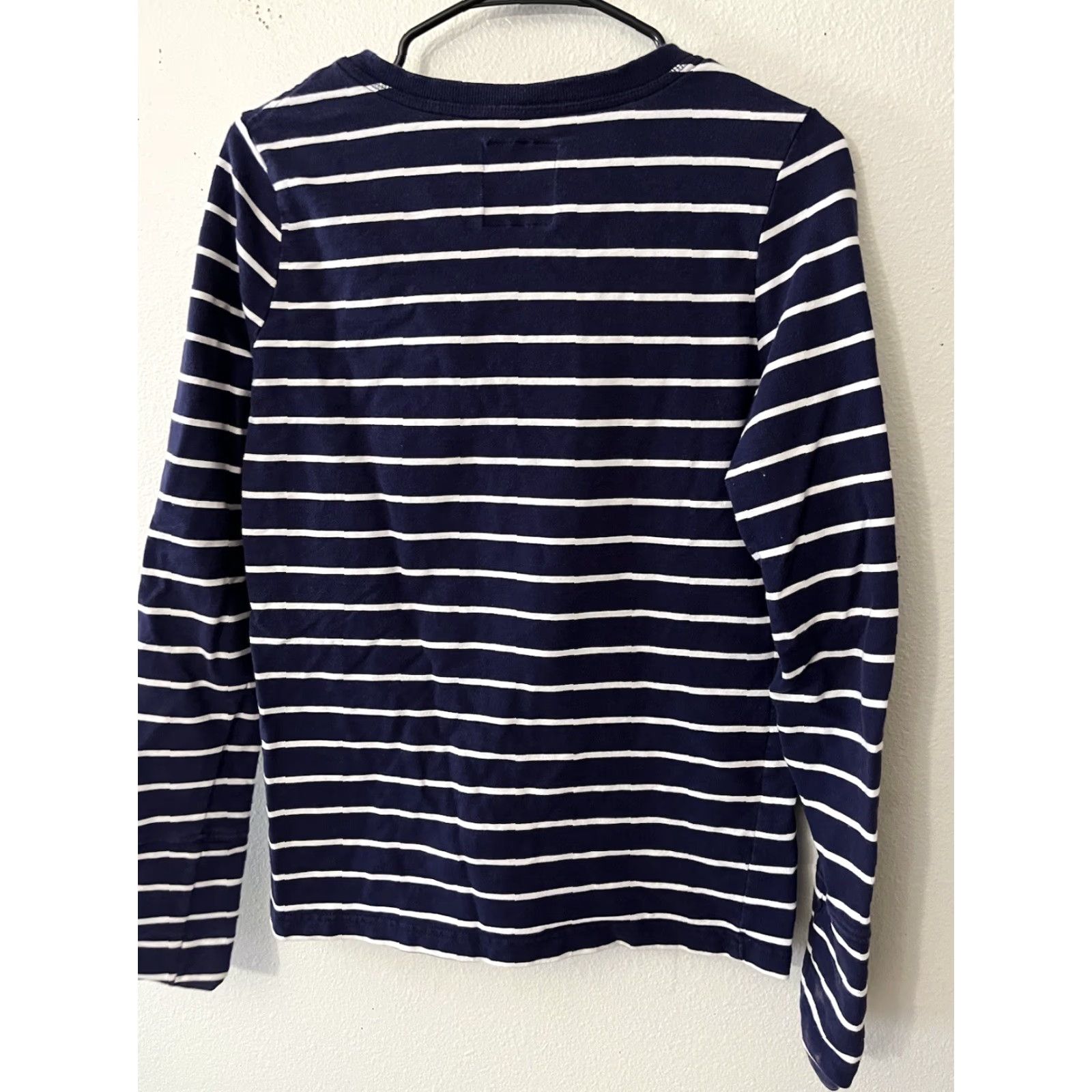 Vintage Women’s U.S. Polo Assn Vintage Sweatshirt Size Large Navy Striped Drawstring Size L / US 10 / IT 46 - 3 Thumbnail