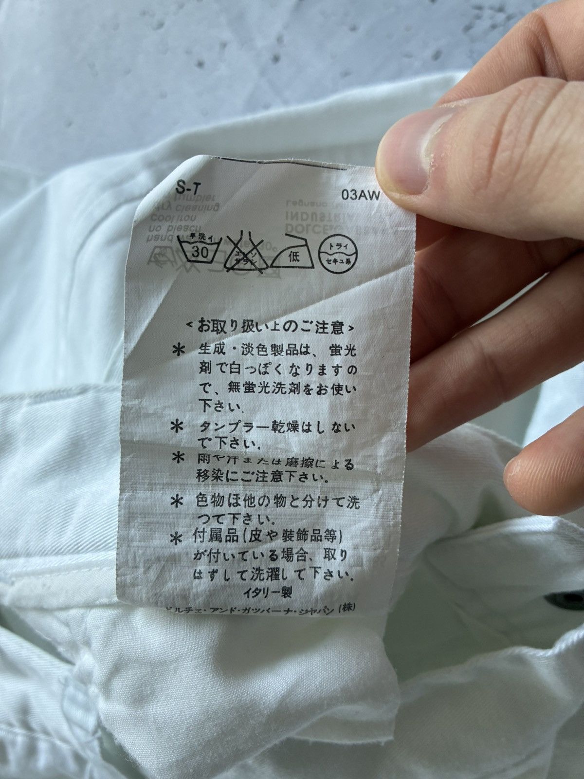 Dolce & Gabbana Dolce & Gabanna AW03 Multi zip White Cargo Pants Size US 33 - 11 Thumbnail