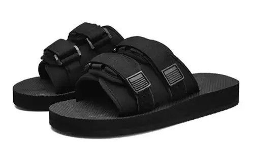 VIBE Black Sandals Size US 11 / EU 44 - 4 Thumbnail