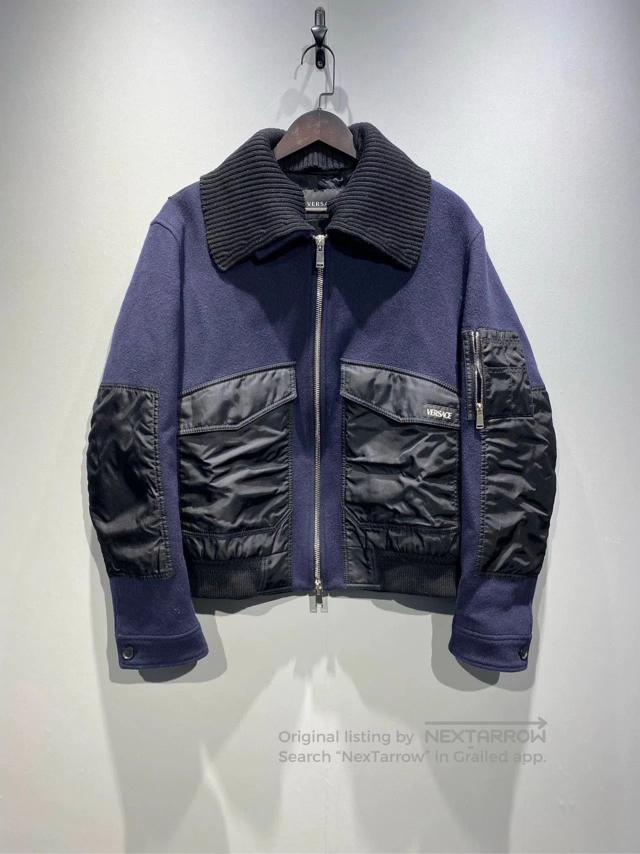 Versace Versace Pure Wool Jacket Outerwear. Size US L / EU 52-54 / 3 - 1 Thumbnail