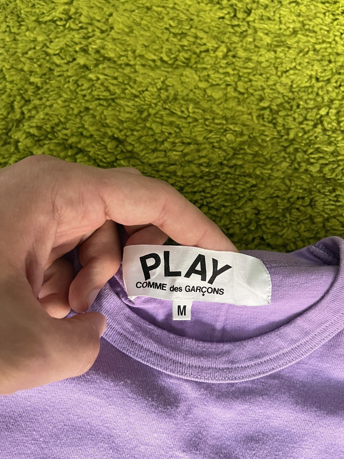 Comme des Garcons × Comme des Garcons PLAY × Japanese Brand Comme des Garçons CDG play purple t-shirt Size M / US 6-8 / IT 42-44 - 3 Thumbnail