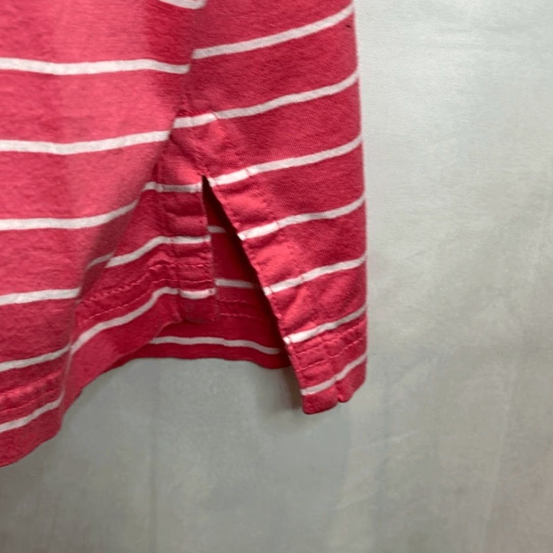 Peter Millar Peter Millar Mens Pink White Striped Golf Polo Shirt XL Double Mercerized Multicolor Size US XL / EU 56 / 4 - 3 Thumbnail