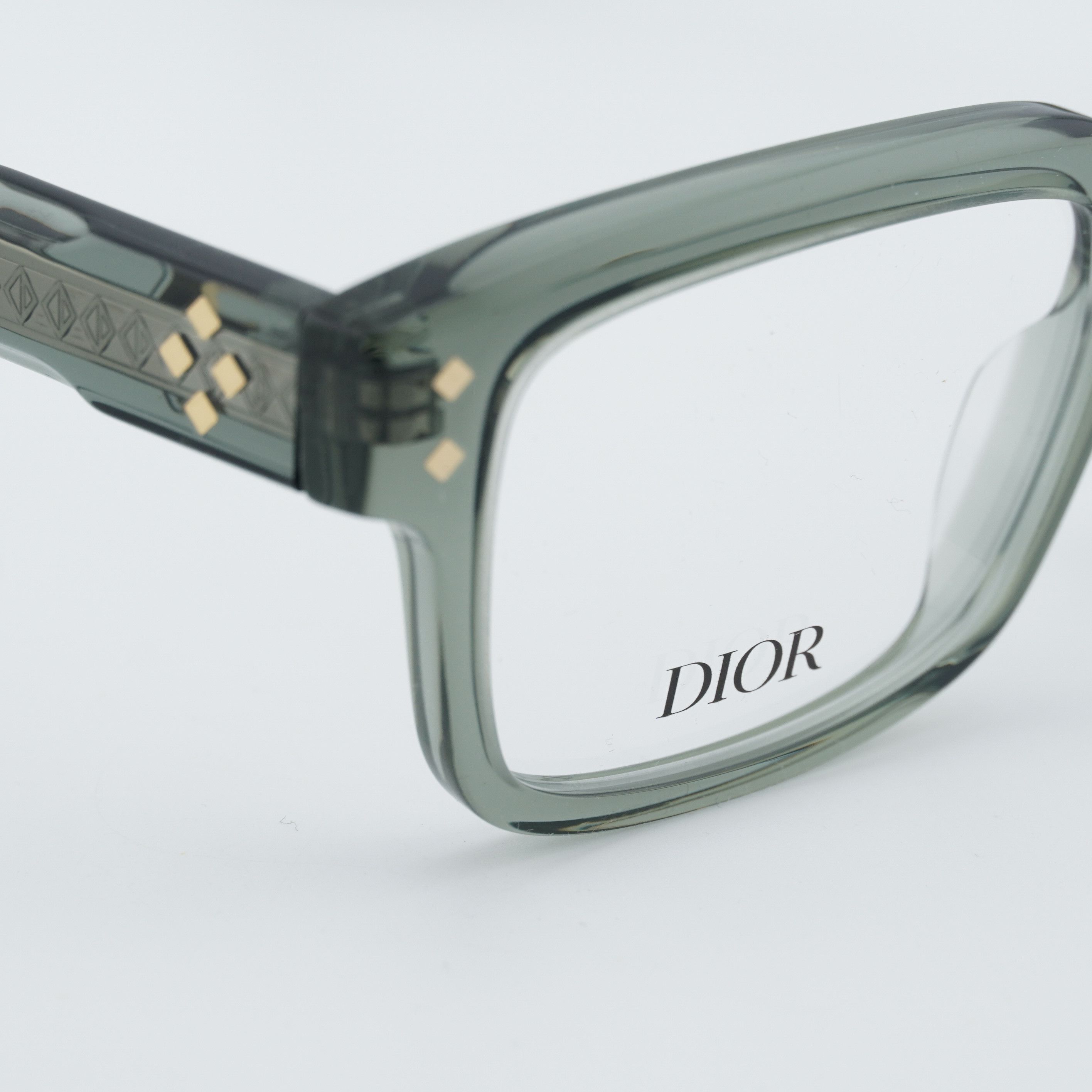 Dior Dior CD DIAMONDO S8I 5500 Men Eyeglasses Green 53mm Size ONE SIZE - 3 Thumbnail