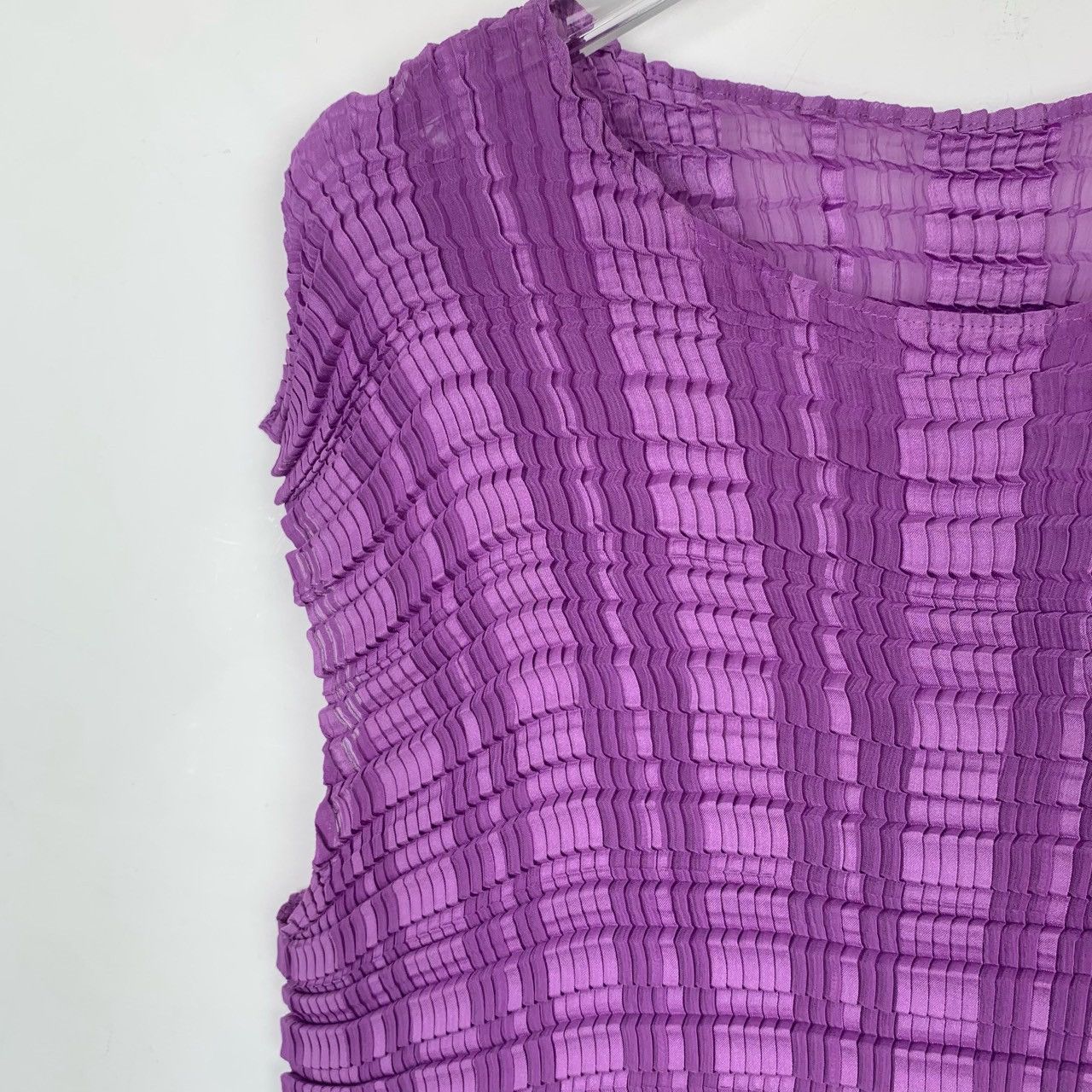 Issey Miyake Issey Miyake Pleated Purple Top Size XS / US 0-2 / IT 36-38 - 3 Thumbnail