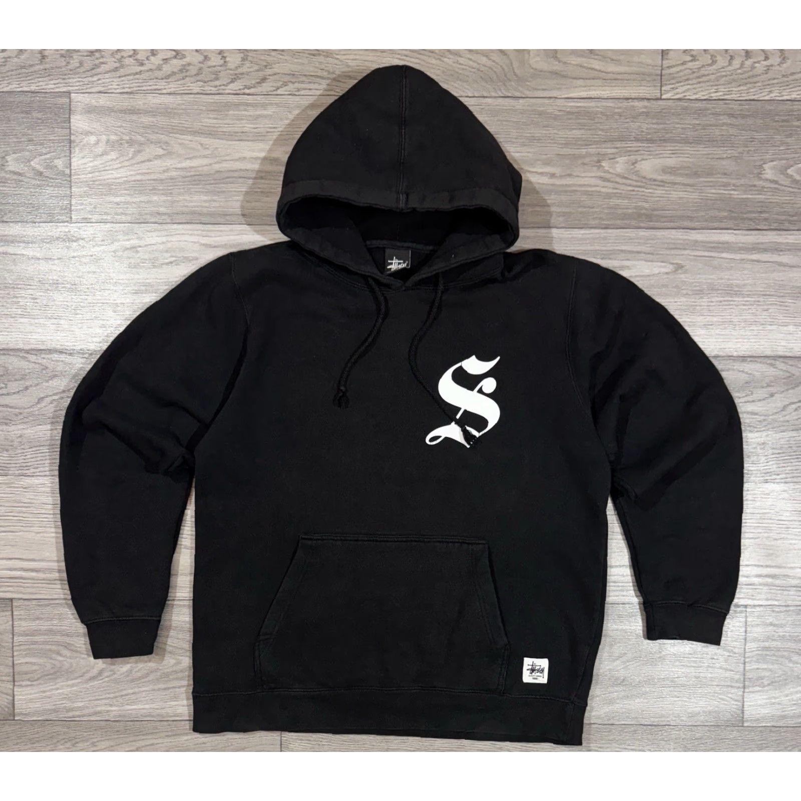 Logo 7 VINTAGE Stussy Crew Logo Black Hoodie Mens Large Sz Large Pullover Streetwear Logo 90s Decade Mens Size US L / EU 52-54 / 3 - 2 Thumbnail