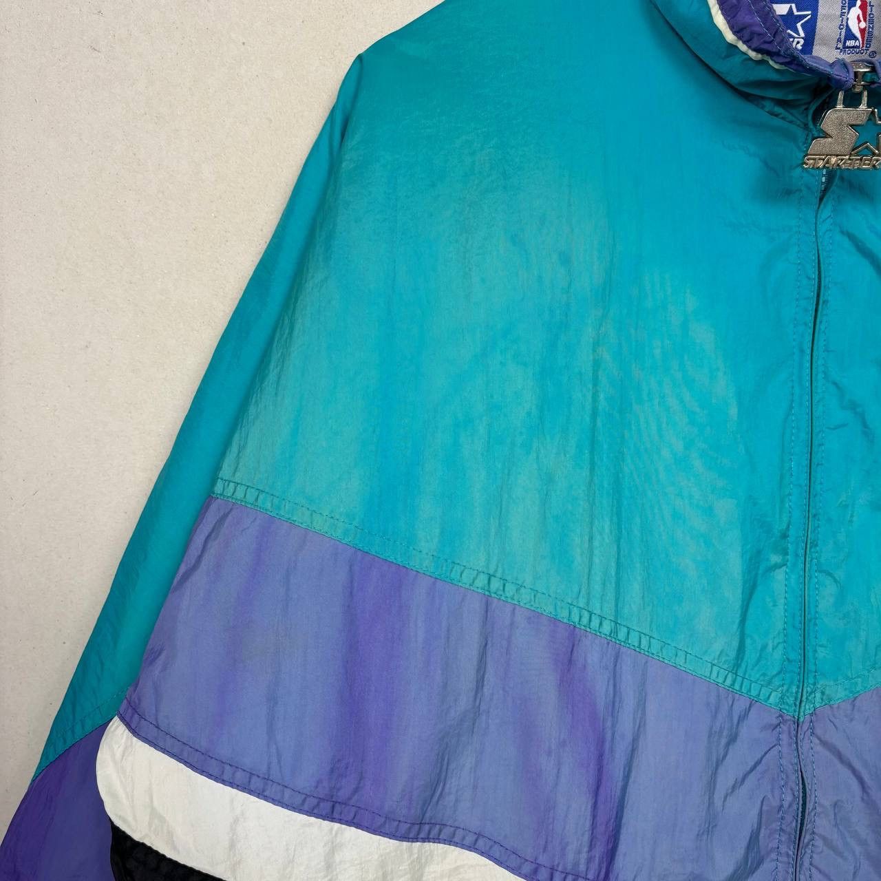 Starter Vintage 90s Starter Charlotte Hornets NBA Team Jacket Size US L / EU 52-54 / 3 - 6 Thumbnail