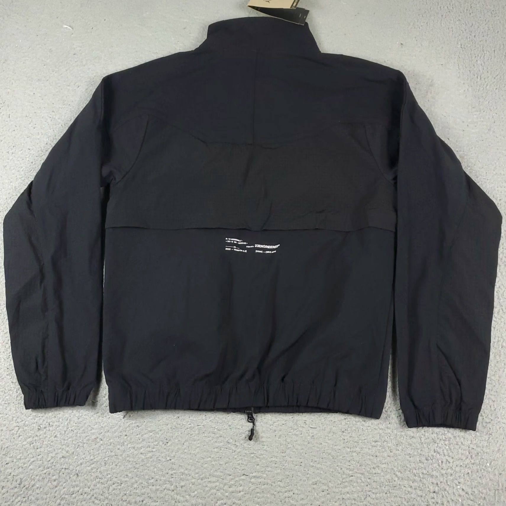 Jordan Brand Jordan Jacket Mens Small Black Zipper Pockets Loose Fit Engineered Statement Size US S / EU 44-46 / 1 - 6 Thumbnail