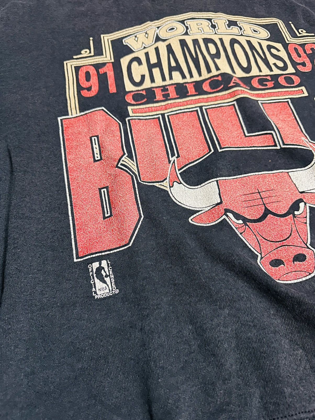 NBA Vintage Chichago Bulls World Champion 92 Sweatshirt Size US M / EU 48-50 / 2 - 2 Thumbnail