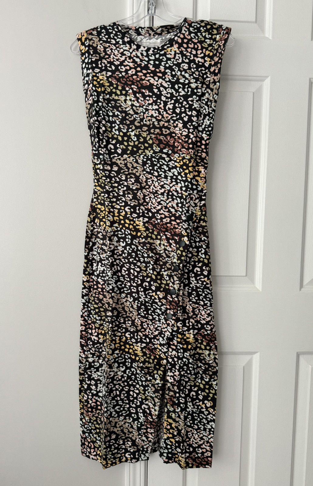 Anthropologie Gray State Chiara Animal Print Midi Dress, Size XS Size XS / US 0-2 / IT 36-38 - 4 Thumbnail