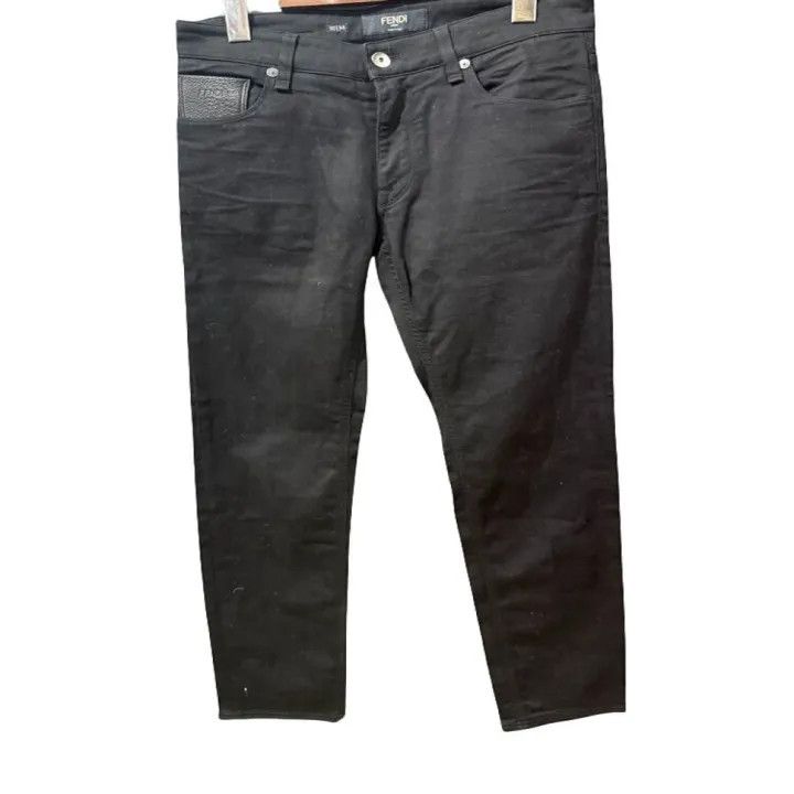 Fendi Fendi Casual Black Pants Unisex 0079 Size US 30 / EU 46 - 1 Thumbnail