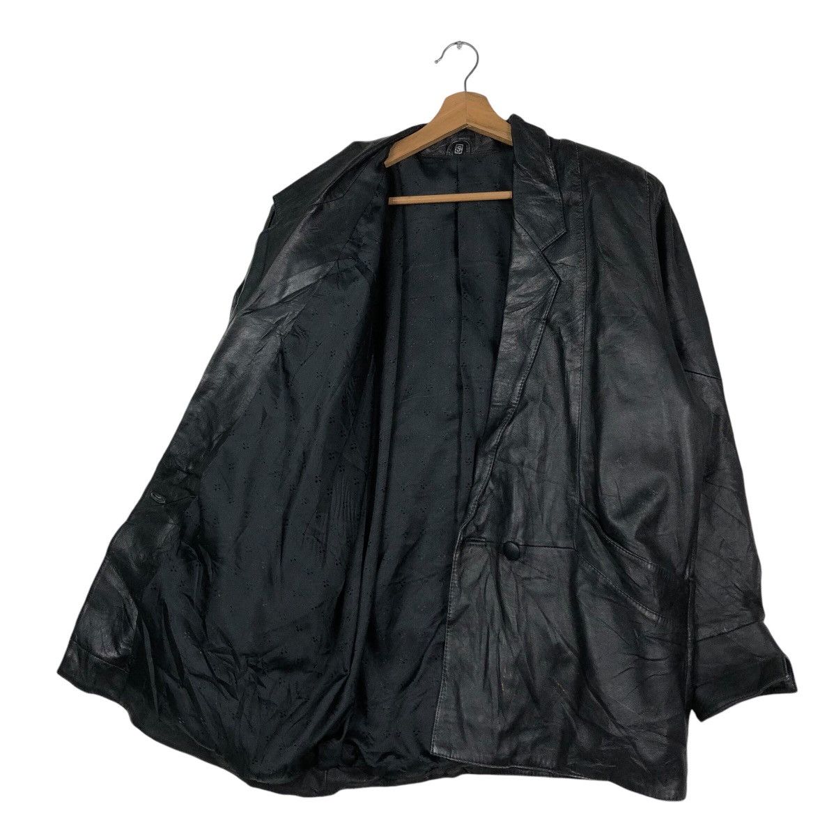 Japanese Brand × Vintage 📌Vintage Unknown Brand Biker Leather Jacket Issey Miyake Size US S / EU 44-46 / 1 - 13 Thumbnail